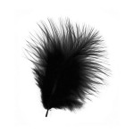 Plume décorative 8cm sachet de 10 - Noir