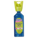 Peinture 3D pailleté 37 ml - Bleu nuit