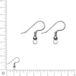 Crochets d'oreilles en acier chirurgical 20 mm x 3 paires