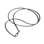 Collier en caoutchouc noir 42 cm Ø 1,25 mm