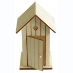 Cabine de plage en bois - 14 cm