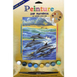 Peinture par numéro débutant Dauphins