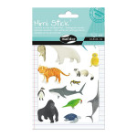 Gommettes Mini Stick animaux rares x 50 pcs