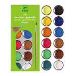 Gouache et pastilles 12 couleurs assorties