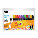 Marqueur gouache Skrib 12 couleurs Arc en ciel