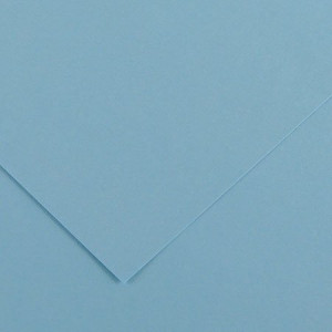 Papier Vivaldi lisse 240g/m² 50 x 65cm - 20 - Bleu Ciel