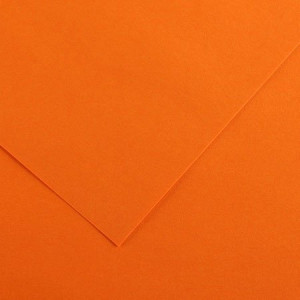 Papier Vivaldi lisse 120g/m² 50 x 65cm - 9 - Orange