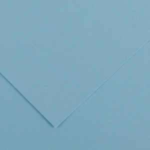 Papier Vivaldi lisse 120g/m² 50 x 65cm - 20 - Bleu Ciel