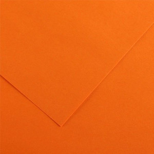 Papier Vivaldi lisse 240g/m² 50 x 65cm - 9 - Orange