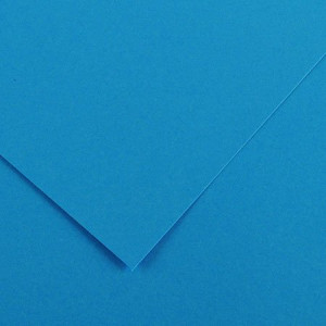 Papier Vivaldi lisse 240g/m² 50 x 65cm - 22 - Bleu Azur