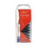 Cartouche d'encre bleue par 12